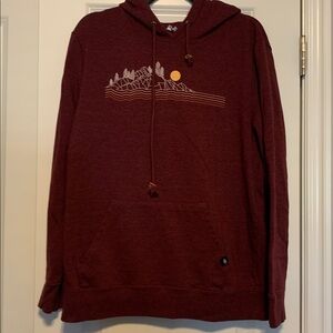 10 Tree Burgundy Hoodie, Size Large
Good Condition